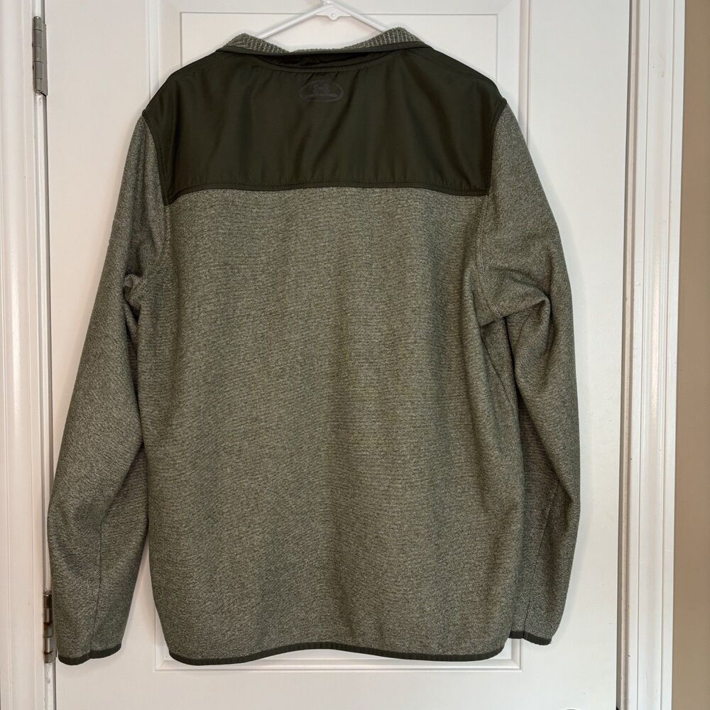 Under Armour ColdGear Fleece Men’s XL 1/4 Quarter Zip Jacket Sweater Activewear - Picture 7 of 8